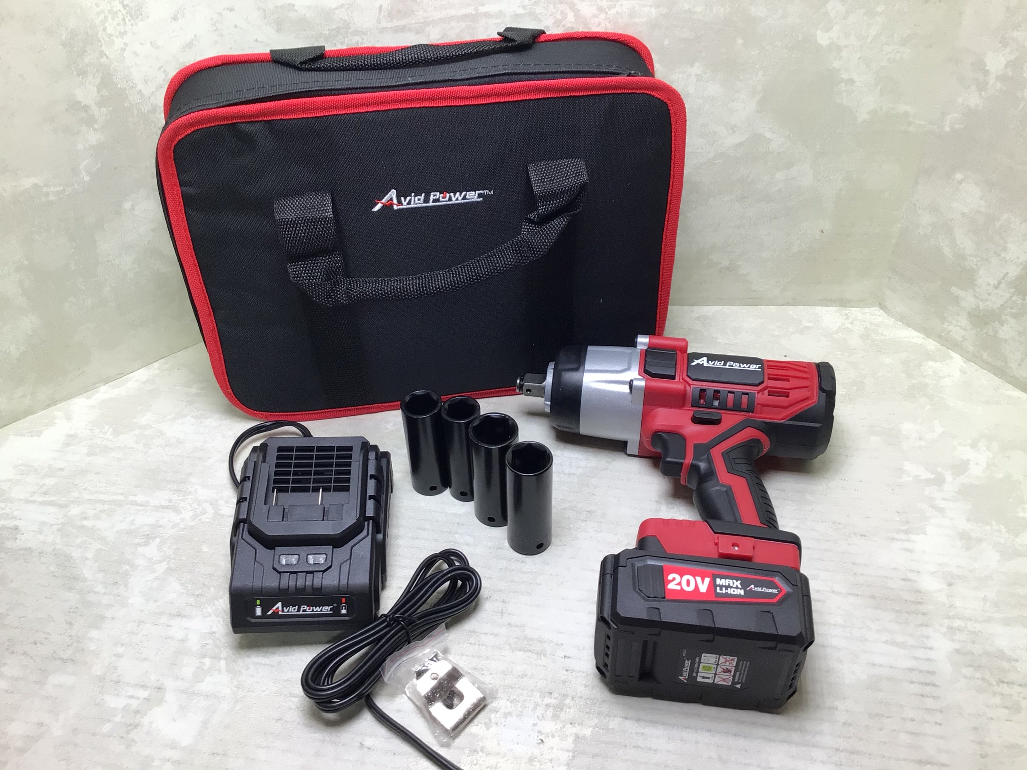 AVID POWER 20V MAX Cordless Impact Wrench with 1/2"Chuck (7670819422446)